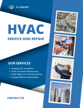 HVAC technician installing mini-split system – Contact SC Comfort Heating & Cooling